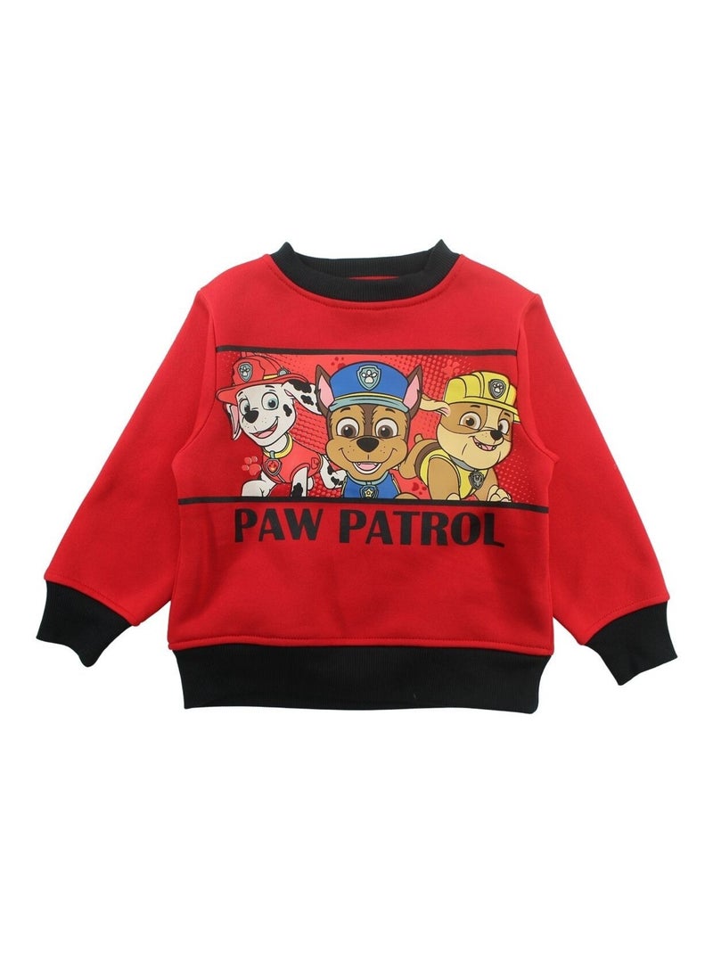 Paw Patrol - Ensemble Sweat et pantalon de jogging La Pat' Patrouille Rouge - Kiabi
