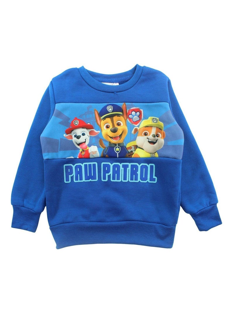 Paw Patrol - Ensemble ​​Sweat pantalon garçon Imprimé La Pat' Patrouille Bleu - Kiabi