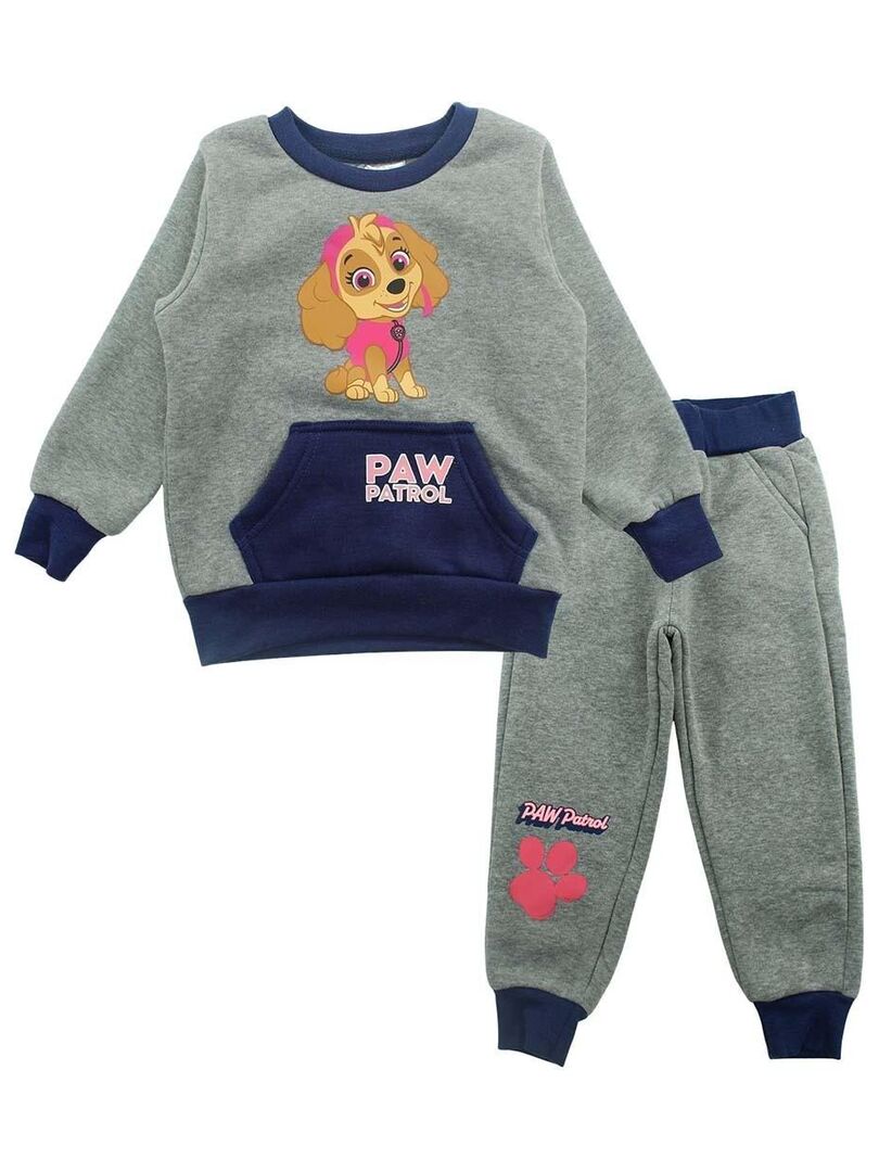 Paw Patrol Ensemble Sweat Pantalon Imprim La Pat Patrouille Gris Kiabi