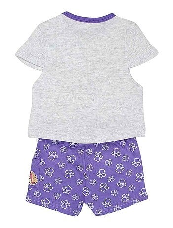 Paw Patrol - Ensemble T-shirt et Short bébé Fille La Pat' Patrouille