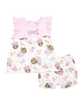 Paw Patrol - Ensemble T-shirt et Short bébé La Pat' Patrouille .