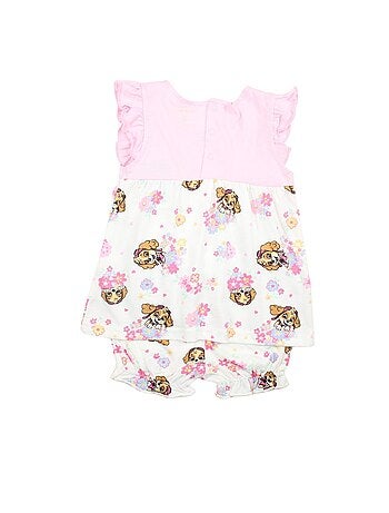 Paw Patrol - Ensemble T-shirt et Short bébé La Pat' Patrouille .