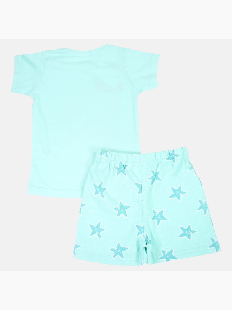 Paw Patrol - Ensemble t-shirt et short fille imprimé Bleu - Kiabi