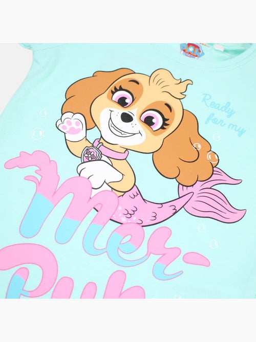 Paw Patrol - Ensemble t-shirt et short fille imprimé - Kiabi