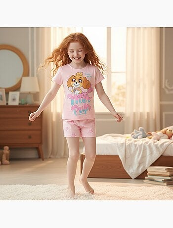 Paw Patrol - Ensemble t-shirt et short fille imprimé
