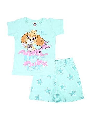 Paw Patrol - Ensemble T-shirt et Short Fille La Pat' Patrouille