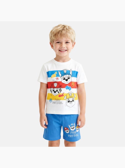 Paw Patrol - Ensemble t-shirt et short garçon imprimé - Kiabi