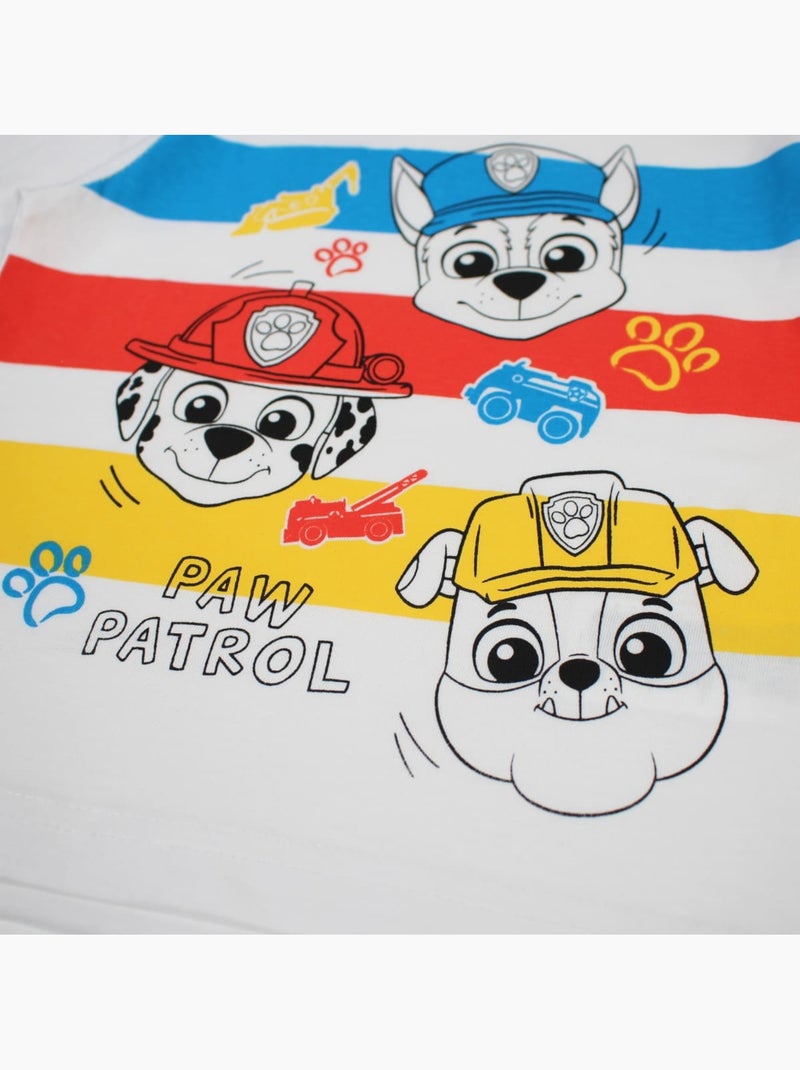 Paw Patrol - Ensemble t-shirt et short garçon imprimé Bleu - Kiabi