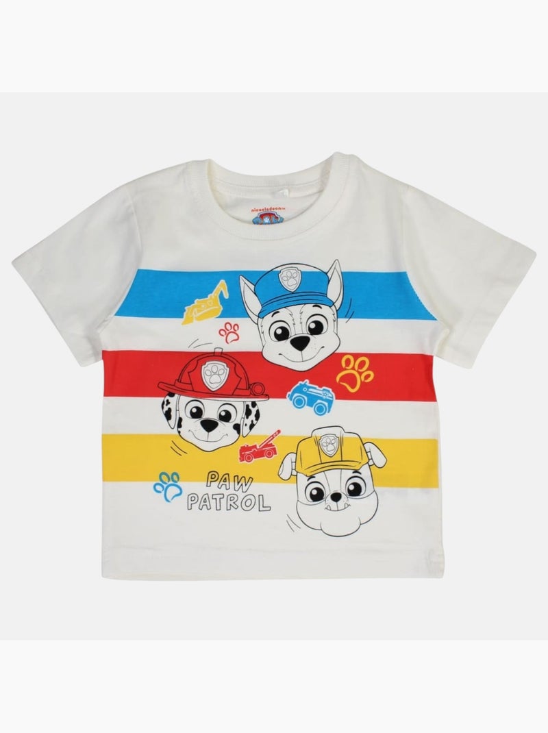 Paw Patrol - Ensemble t-shirt et short garçon imprimé Bleu - Kiabi