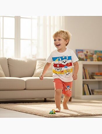 Paw Patrol - Ensemble t-shirt et short garçon imprimé