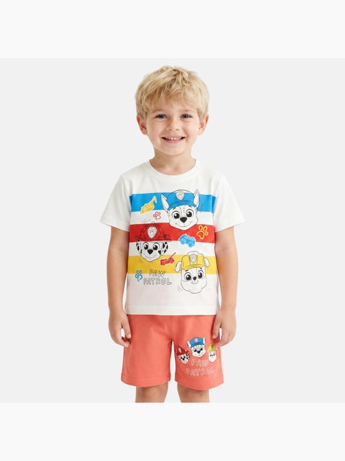 Paw Patrol - Ensemble t-shirt et short garçon imprimé - Kiabi