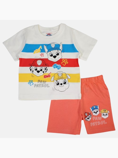 Paw Patrol - Ensemble t-shirt et short garçon imprimé - Kiabi