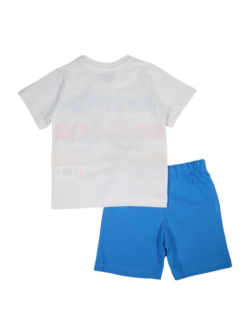Paw Patrol - Ensemble T-shirt et Short Garçon Paw patrol Bleu - Kiabi