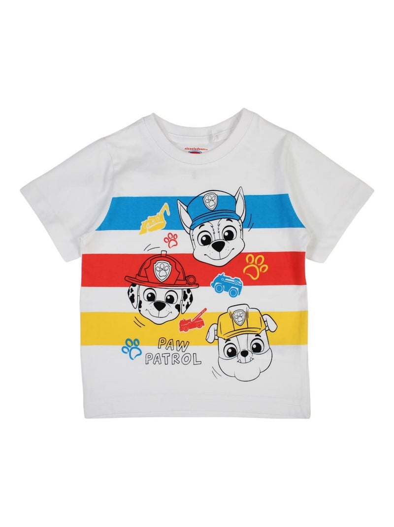 Paw Patrol - Ensemble T-shirt et Short Garçon Paw patrol Bleu - Kiabi