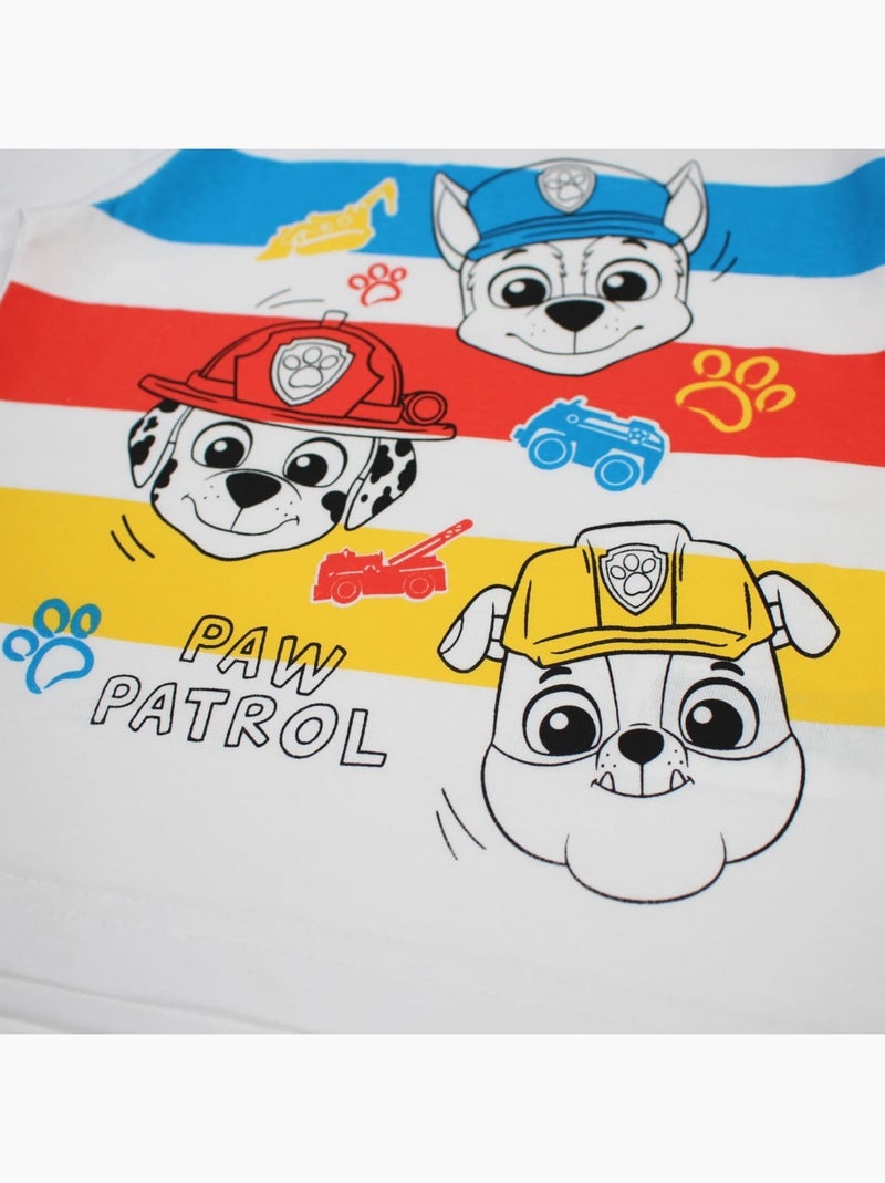 Paw Patrol - Ensemble T-shirt et Short Garçon Paw patrol Bleu - Kiabi