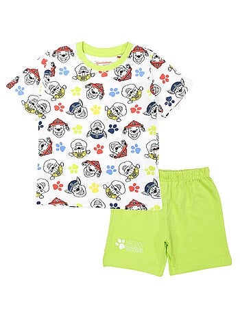 Paw Patrol - Ensemble T-shirt et Short La Pat' Patrouille .
