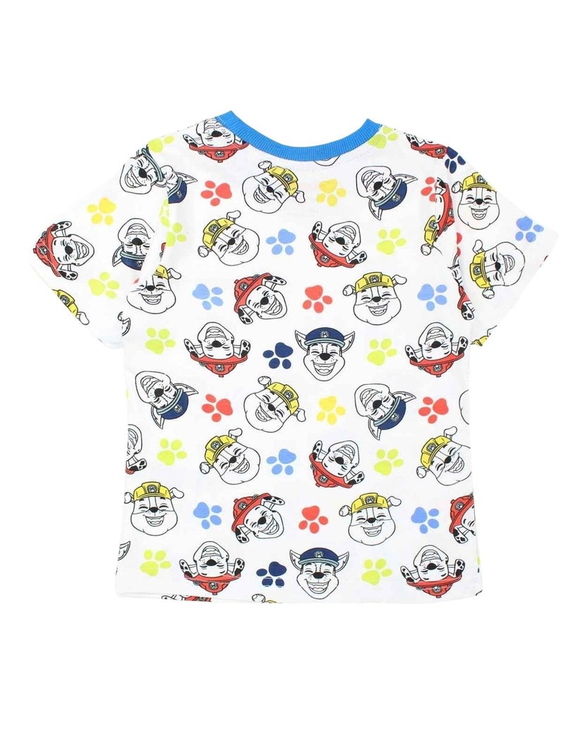 Paw Patrol - Ensemble T-shirt et Short La Pat' Patrouille Bleu - Kiabi