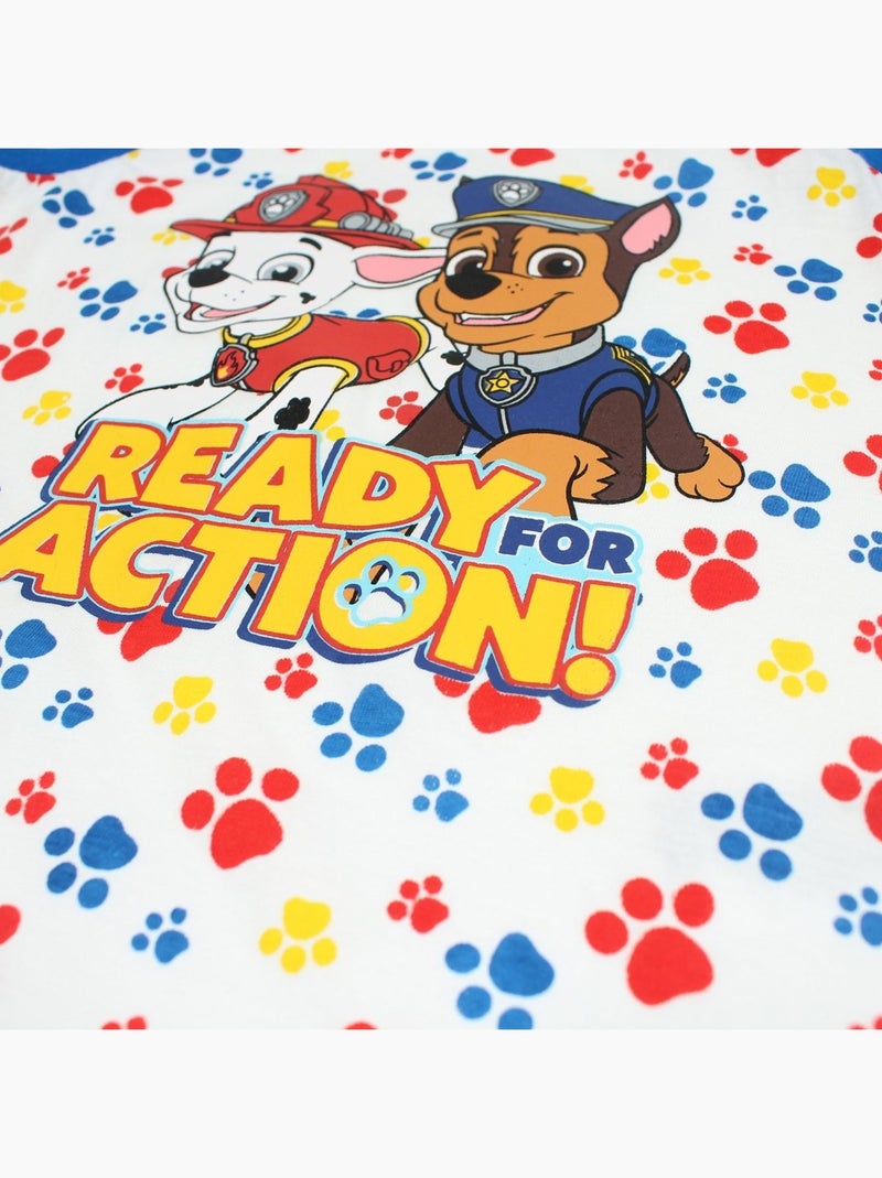 Paw Patrol - Ensemble T-shirt et Short La Pat' Patrouille Bleu - Kiabi