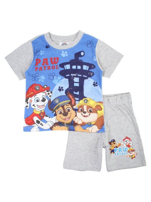 Paw Patrol - Ensemble t-shirt manches courtes et short enfant imprimé - Kiabi