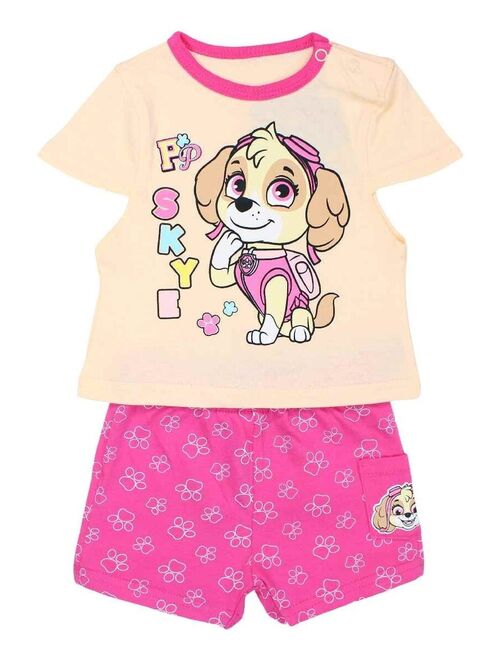 Paw Patrol - Ensemble ​​T-shirt short bébé fille Imprimé La Pat' Patrouille - Kiabi