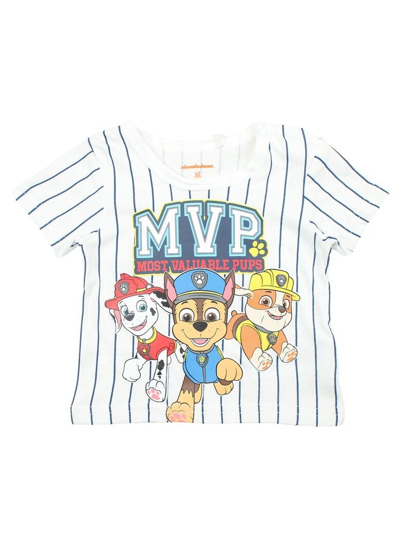 Paw Patrol - Ensemble T-shirt short garçon Imprimé La Pat' Patrouille