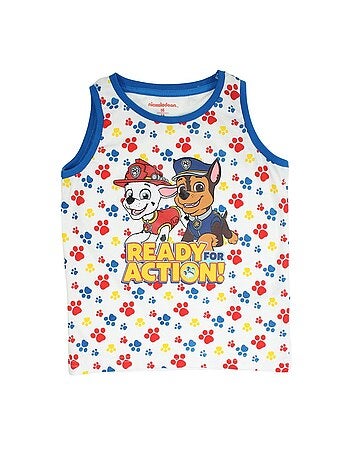 Blouson Bombardier Paw Patrol Garçon - Imprimé Chase, Marshall, Rubble - Coton - Fermeture Pression - Style Varsity - 9