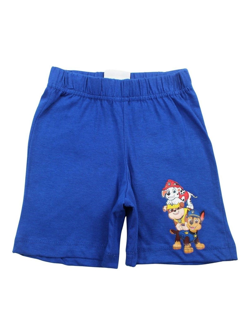 Paw Patrol - Ensemble ​​T-shirt short Imprimé La Pat' Patrouille Bleu marine - Kiabi