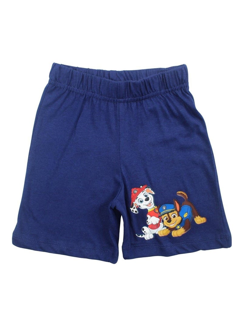 Paw Patrol - Ensemble ​​T-shirt short Imprimé La Pat' Patrouille Bleu marine - Kiabi