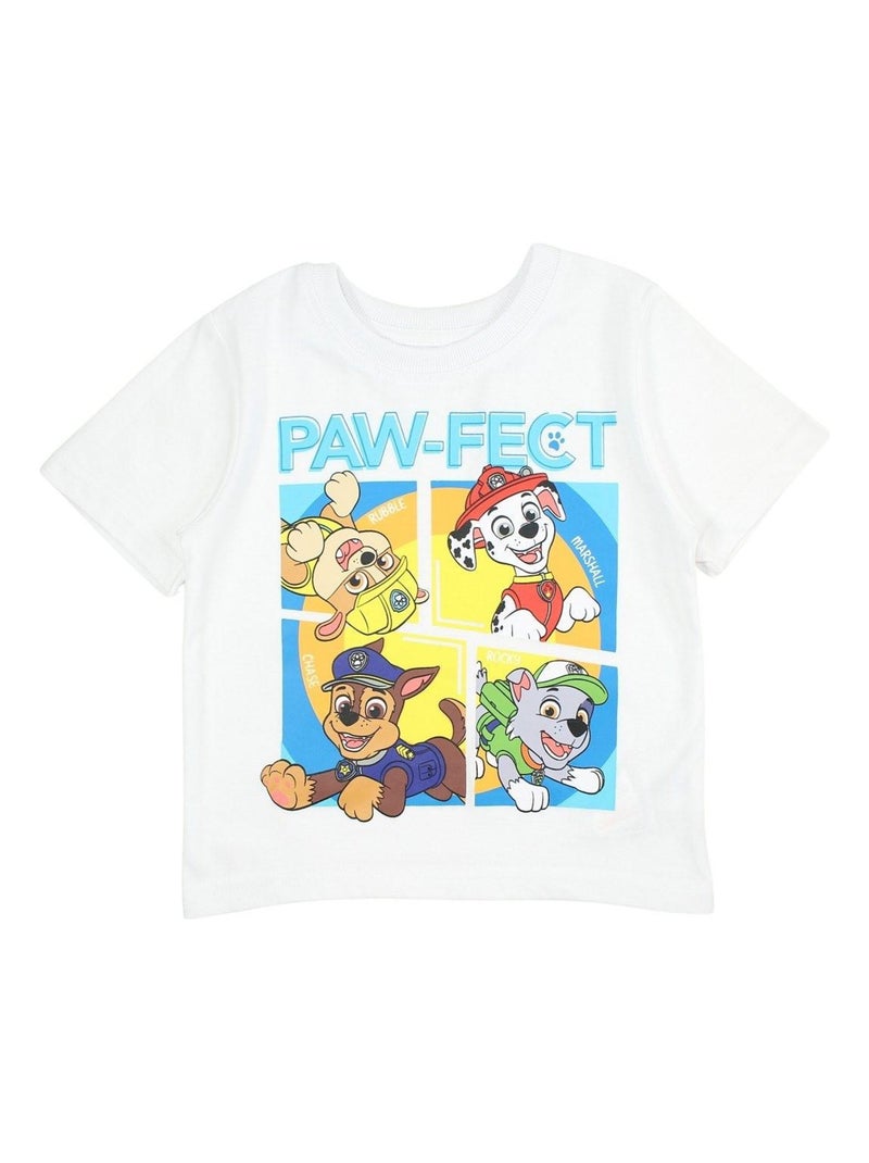 Paw Patrol - Ensemble ​​T-shirt short Imprimé La Pat' Patrouille Rouge - Kiabi