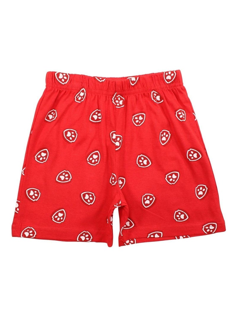 Paw Patrol - Ensemble ​​T-shirt short Imprimé La Pat' Patrouille Rouge - Kiabi