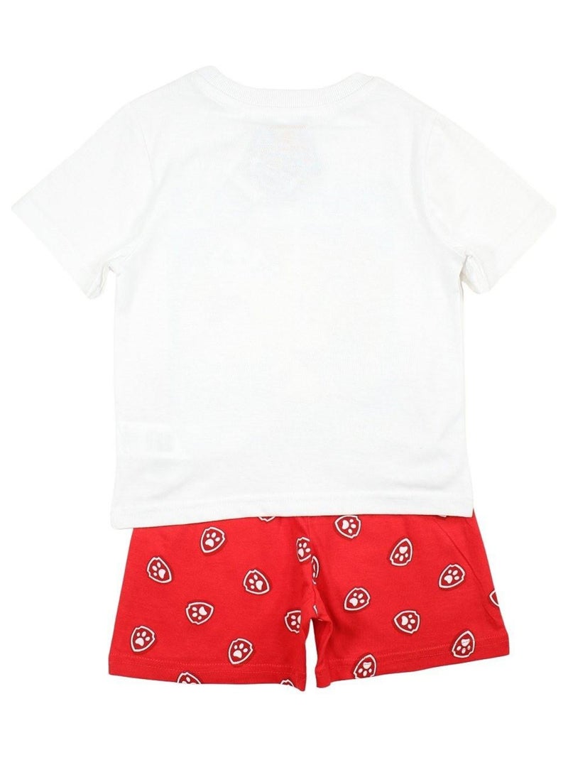 Paw Patrol - Ensemble ​​T-shirt short Imprimé La Pat' Patrouille Rouge - Kiabi