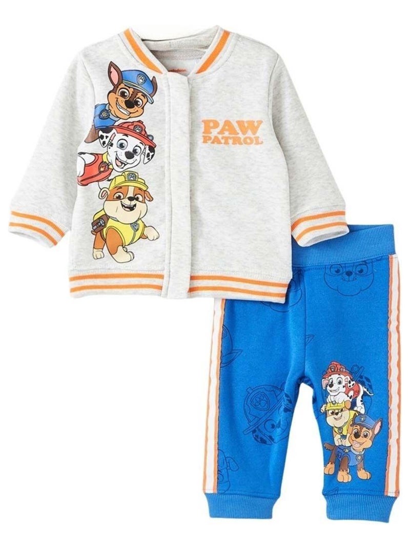 Paw Patrol - Ensemble ​​Veste pantalon bébé garçon Imprimé La Pat' Patrouille Gris - Kiabi