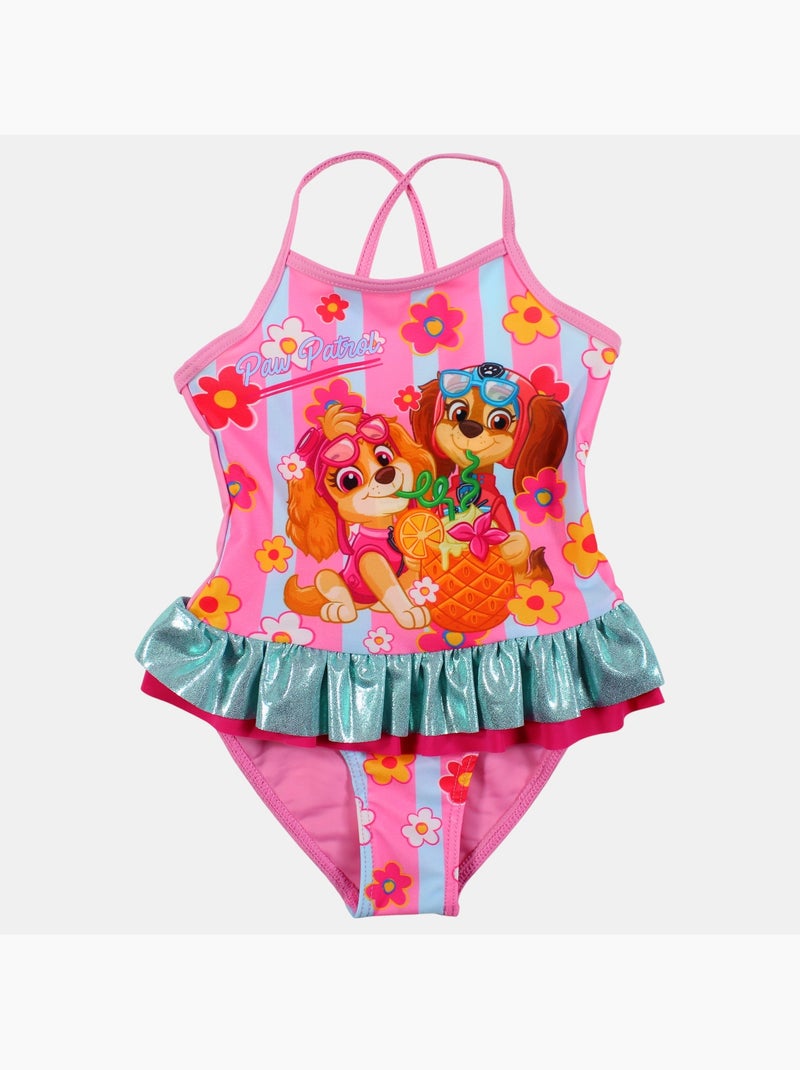Paw Patrol - Maillot de bain avec imprimé fille Rose - Kiabi