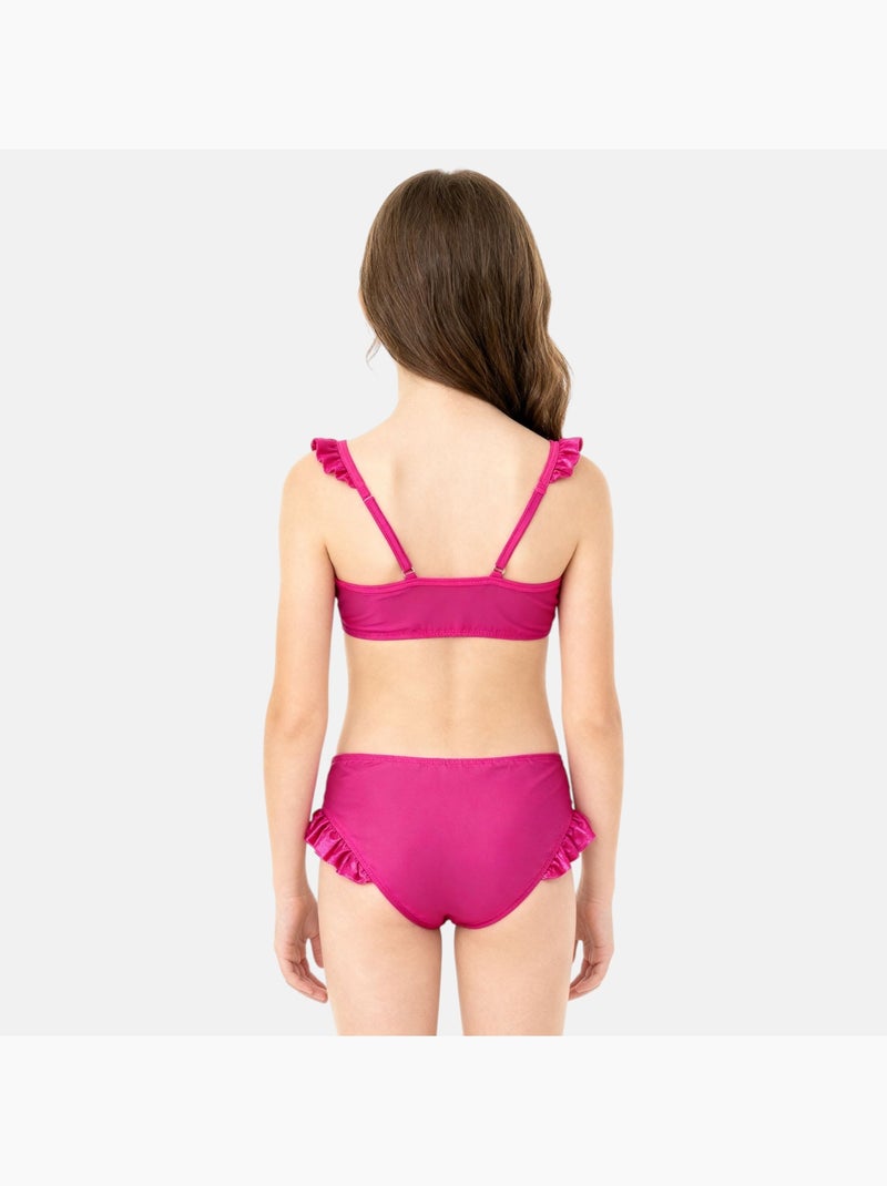 Paw Patrol - Maillot de bain deux pièces enfant imprimé Rose fushia - Kiabi