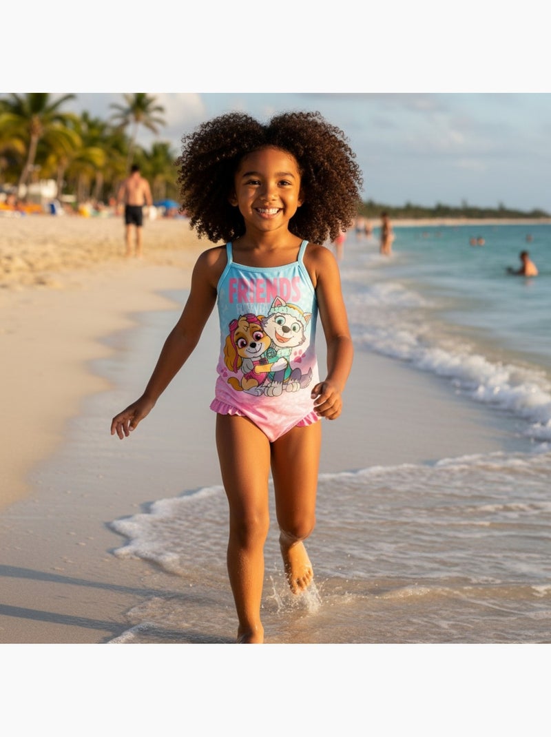 Paw Patrol - Maillot de bain enfant imprimé Rose - Kiabi