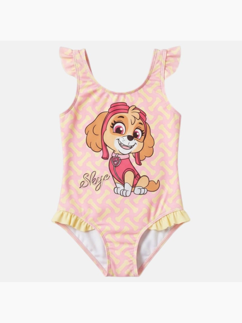 Paw Patrol - Maillot de bain enfant imprimé Rose - Kiabi