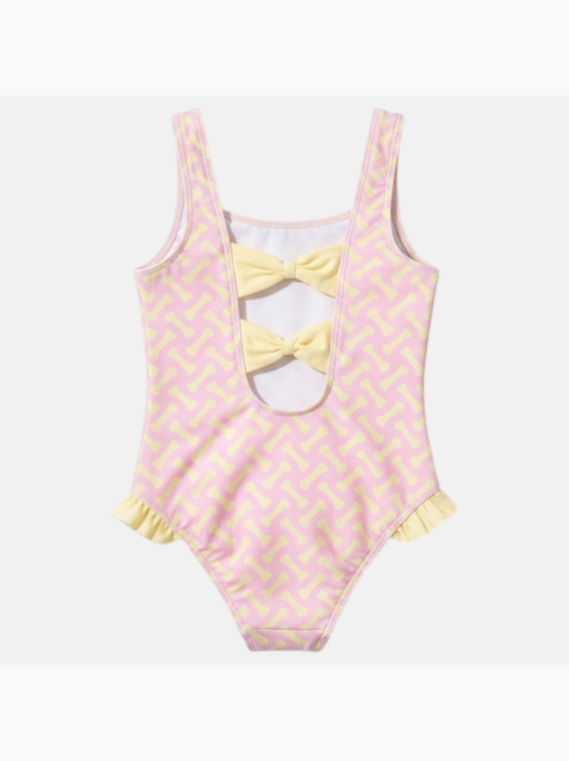 Paw Patrol - Maillot de bain enfant imprimé Rose - Kiabi