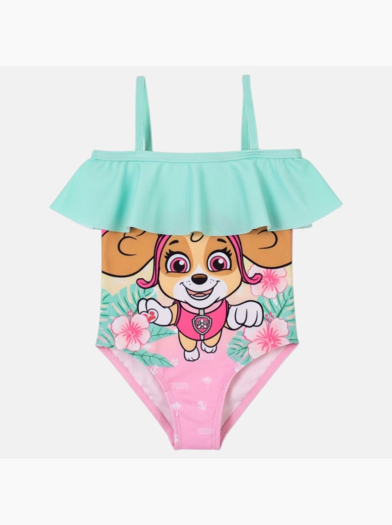 Paw Patrol - Maillot de bain fille imprimé Rose - Kiabi
