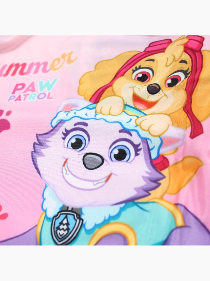 Paw Patrol - Maillot de bain une pièce enfant imprimé Rose clair - Kiabi