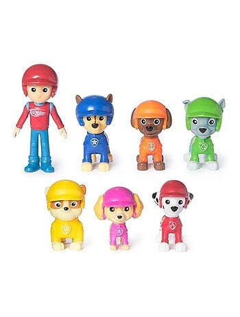Paw Patrol - Pat Patrouille - Pack de 7 figurines Rescue Wheels