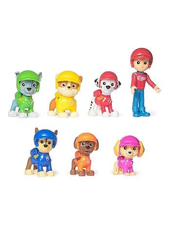 Paw Patrol - Pat Patrouille - Pack de 7 figurines Rescue Wheels