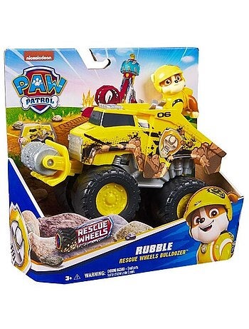 Paw Patrol - Pat Patrouille - Véhicule et figurine Ruben Rescue Wheels