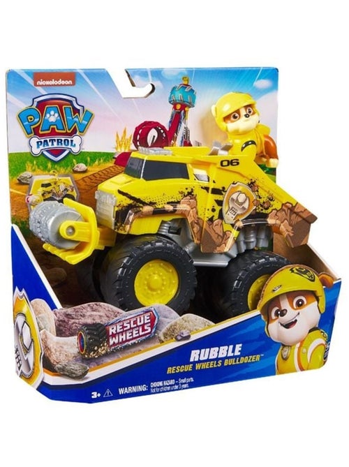 Paw Patrol - Pat Patrouille - Véhicule et figurine Ruben Rescue Wheels - Kiabi