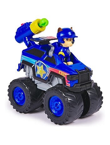 Paw Patrol - Pat Patrouille - Véhicule + figurine Chase Rescue Wheels