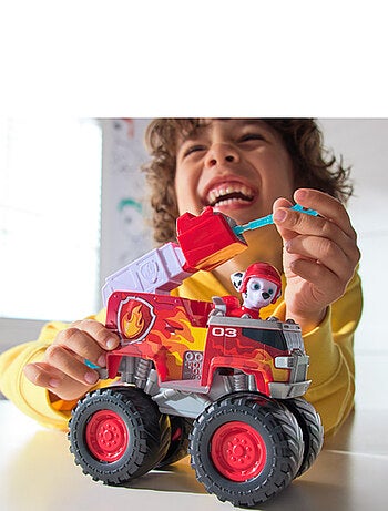 Paw Patrol - Pat Patrouille - Véhicule + figurine Marcus Rescue Wheels