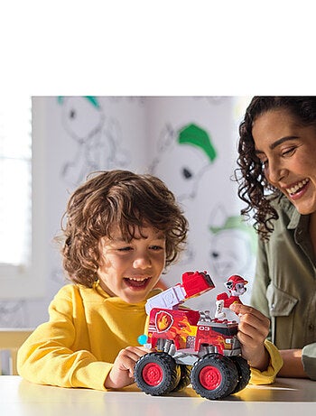 Paw Patrol - Pat Patrouille - Véhicule + figurine Marcus Rescue Wheels