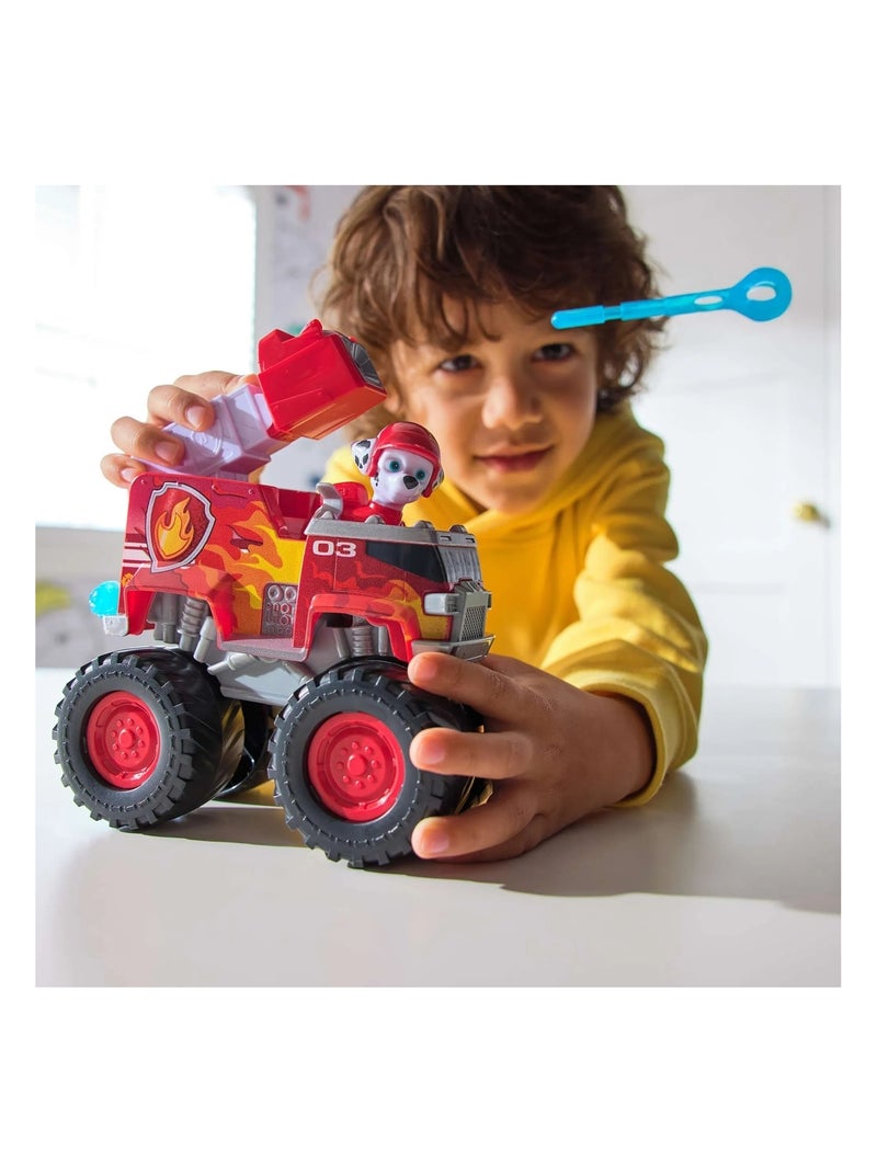 Paw Patrol - Pat Patrouille - Véhicule + figurine Marcus Rescue Wheels Rouge - Kiabi