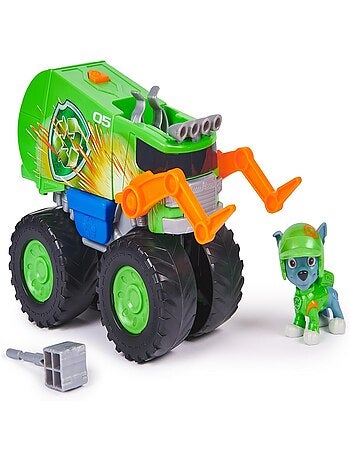 Paw Patrol - Pat Patrouille - Véhicule + figurine Rocky Rescue Wheels