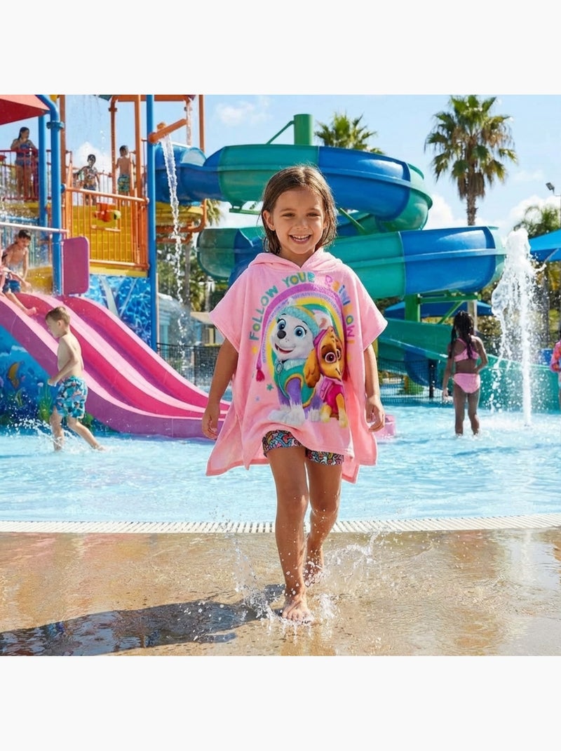 Paw Patrol - Poncho de bain fille Rose - Kiabi