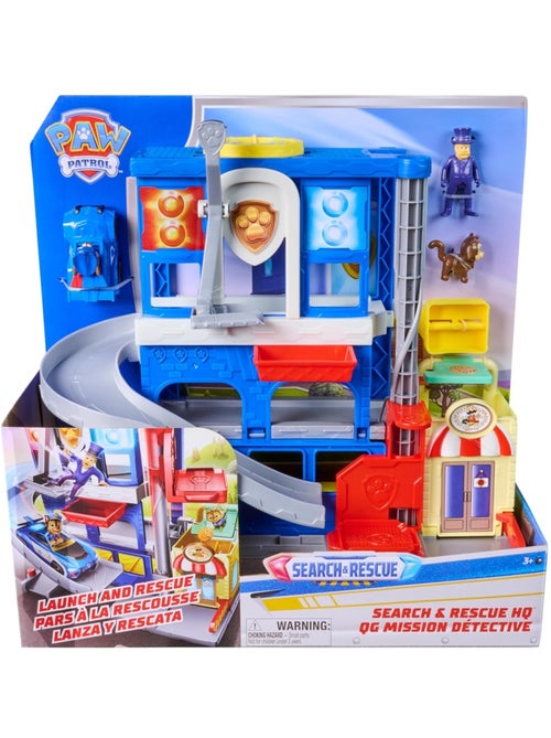 Paw Patrol - Poste de police Pup Squad Search & Rescue - Mission détective - Kiabi